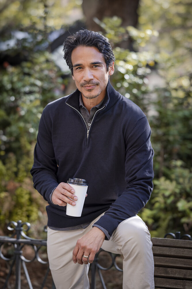 Cutter & Buck - 1/4 Zip Strickpullover Oakville Half Zip Sweater Men