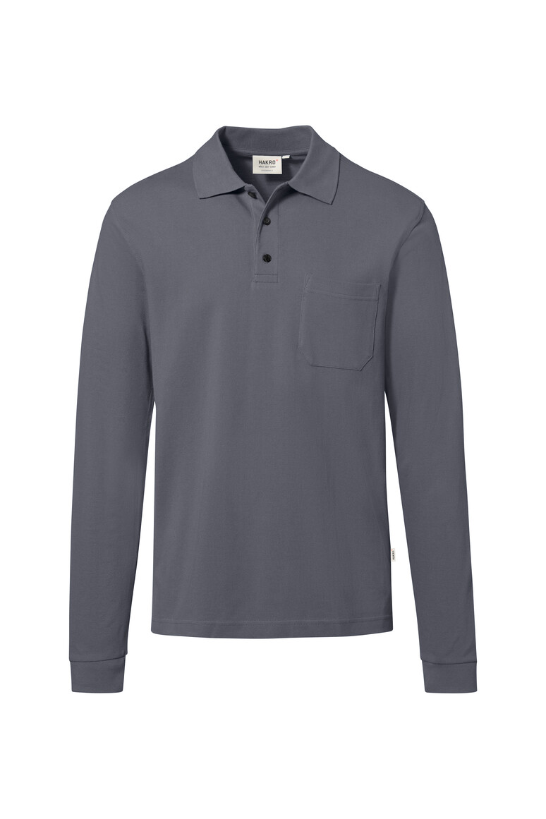HAKRO - Pocket-Longsleeve-Polo MIKRALINAR® ECO
