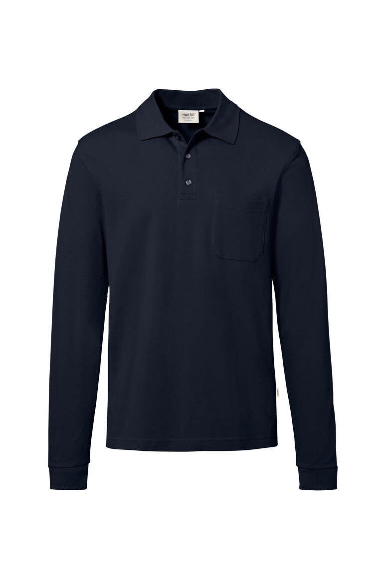 HAKRO - Pocket-Longsleeve-Polo MIKRALINAR® ECO