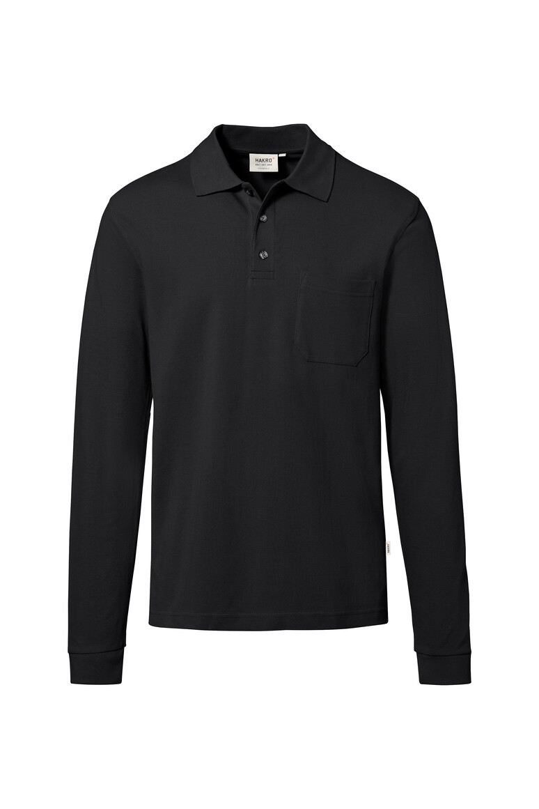 HAKRO - Pocket-Longsleeve-Polo MIKRALINAR® ECO