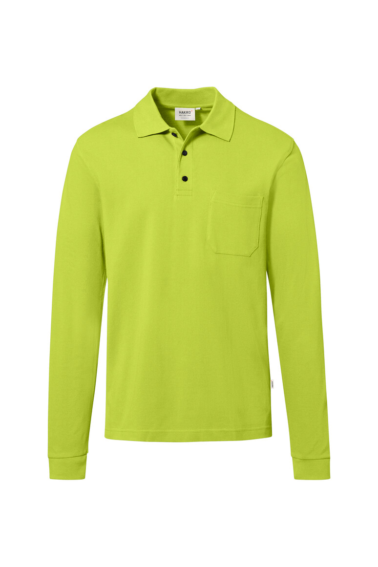HAKRO - Pocket-Longsleeve-Polo MIKRALINAR® ECO