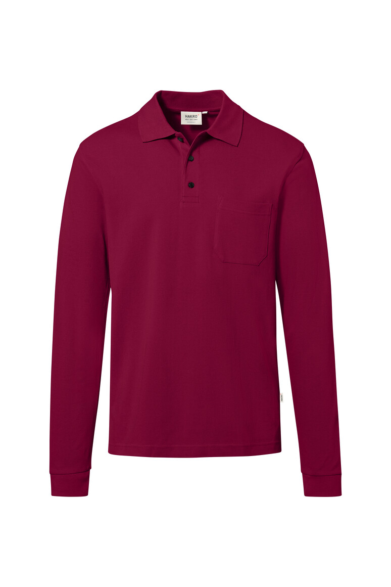 HAKRO - Pocket-Longsleeve-Polo MIKRALINAR® ECO