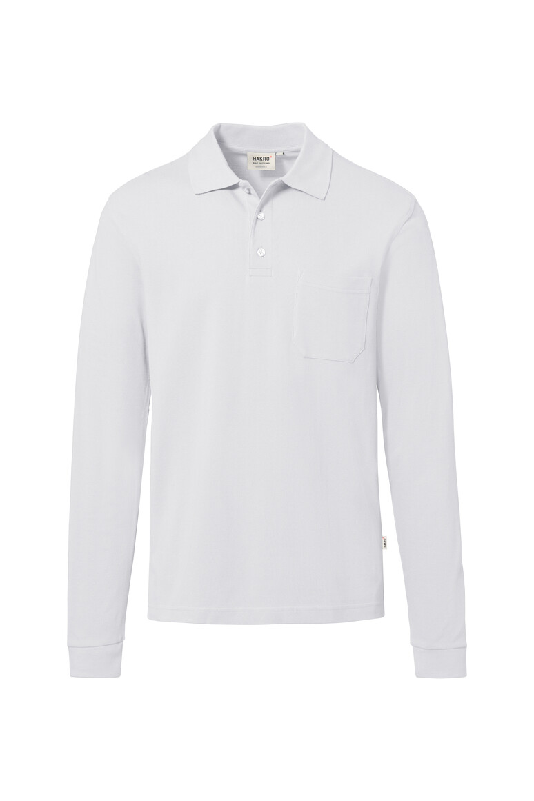 HAKRO - Pocket-Longsleeve-Polo MIKRALINAR® ECO