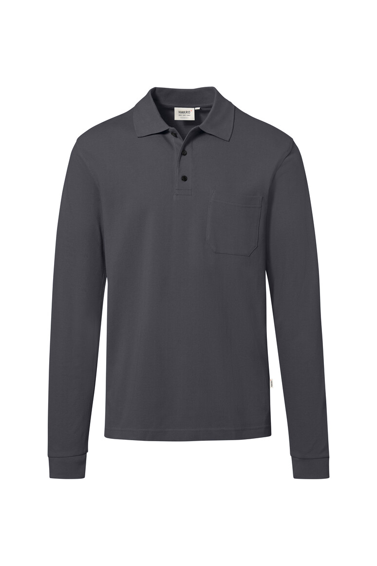 HAKRO - Pocket-Longsleeve-Polo MIKRALINAR® ECO