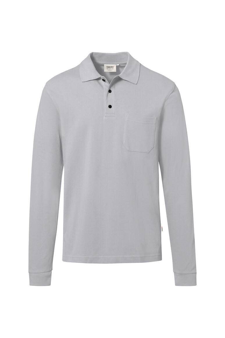 HAKRO - Pocket-Longsleeve-Polo MIKRALINAR® ECO