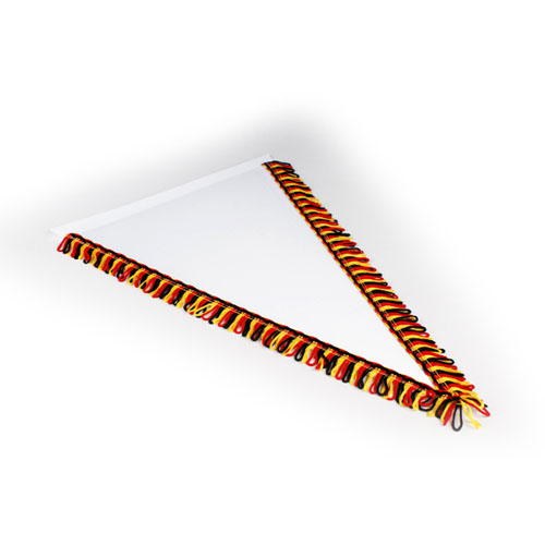 Dreieckswimpel Maxi, inkl. farbigen Druck (26x41cm)