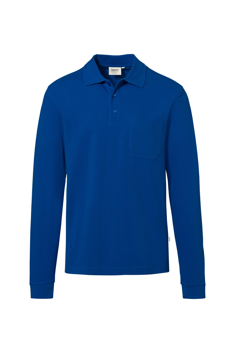 HAKRO - Pocket-Longsleeve-Polo MIKRALINAR® ECO