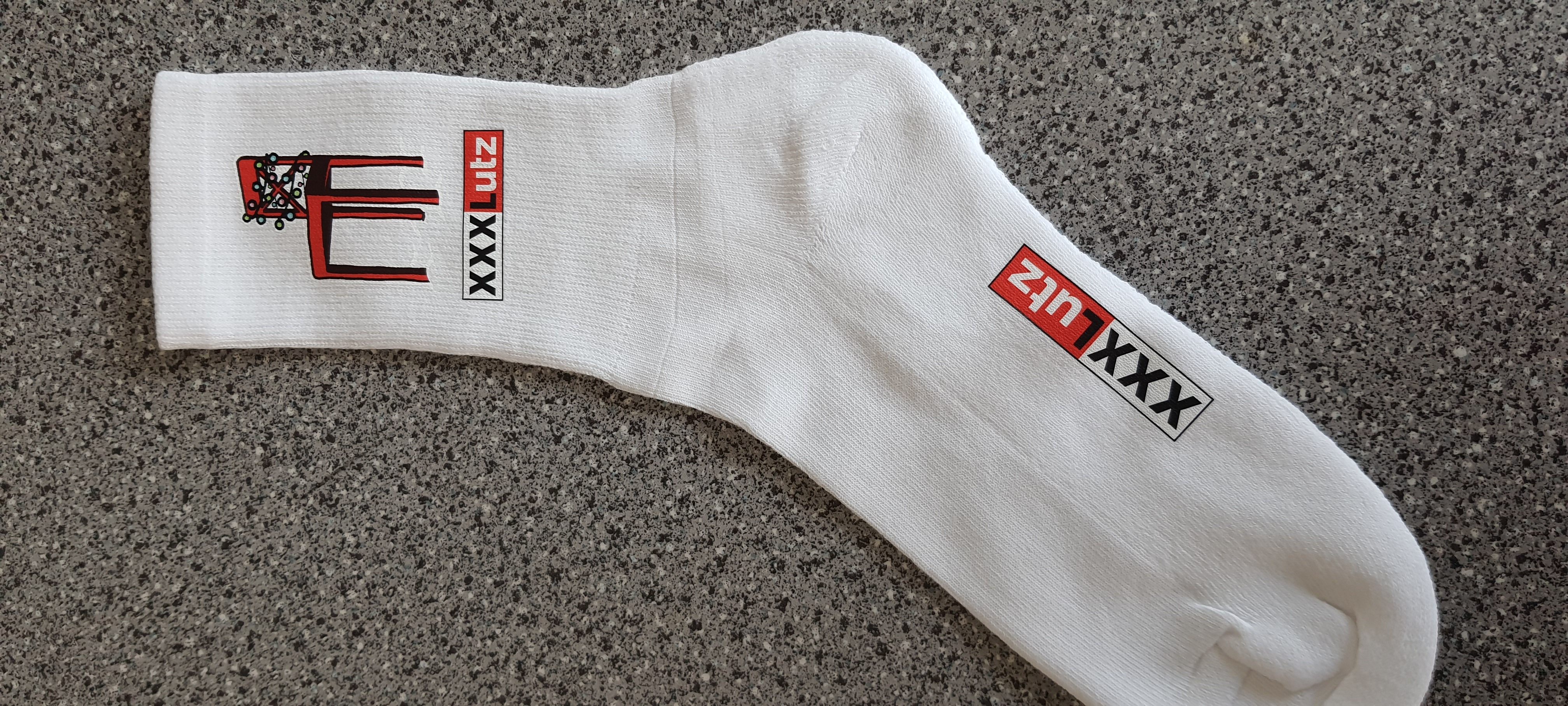 Socken-Druckerei - max. 5 x 7 cm, mehrfarbig (pro Seite) Socken-Druckerei - max. 5 x 7 cm, mehrfarbig (pro Seite)