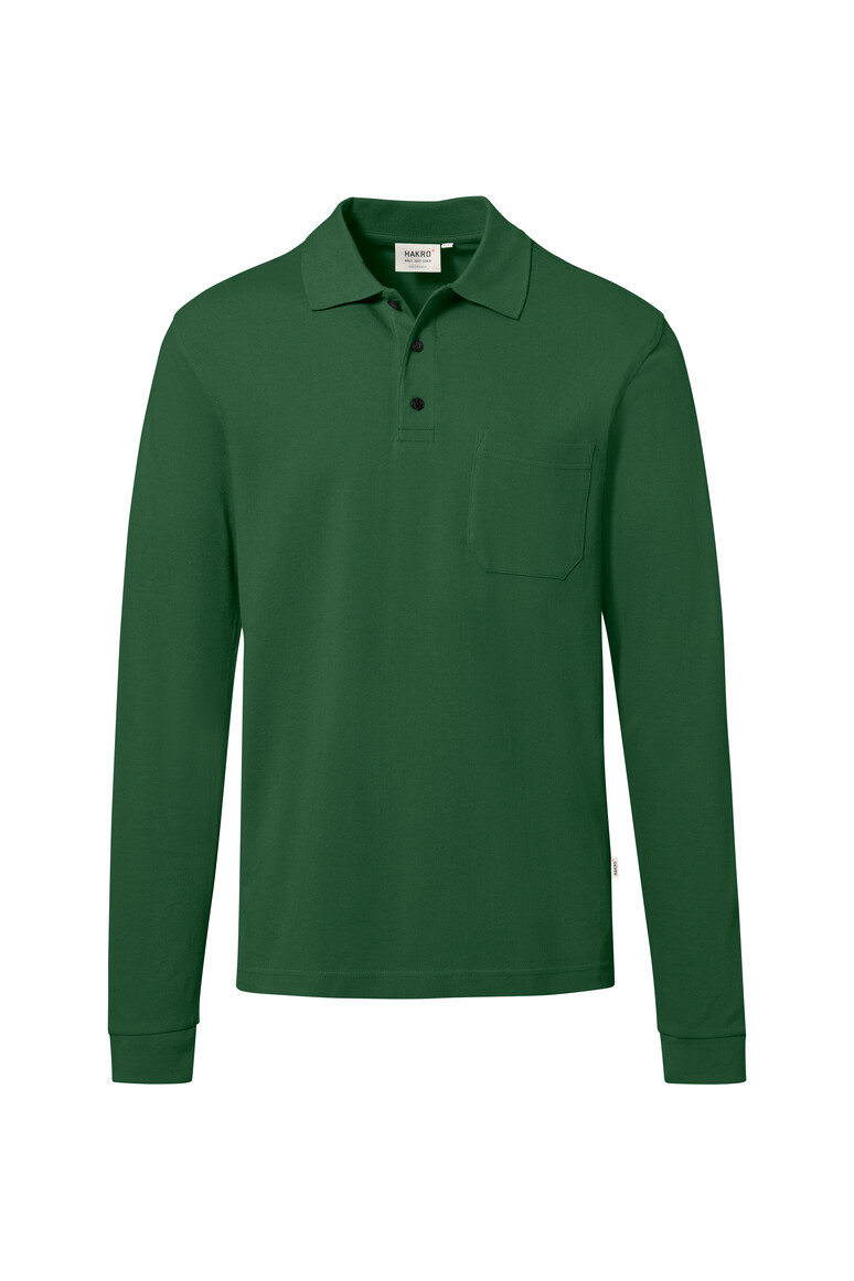 HAKRO - Pocket-Longsleeve-Polo MIKRALINAR® ECO